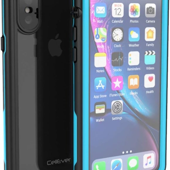 CellEver Waterproof Case for iPhone Xs/iPhone X (Black) - Picture 1 of 6